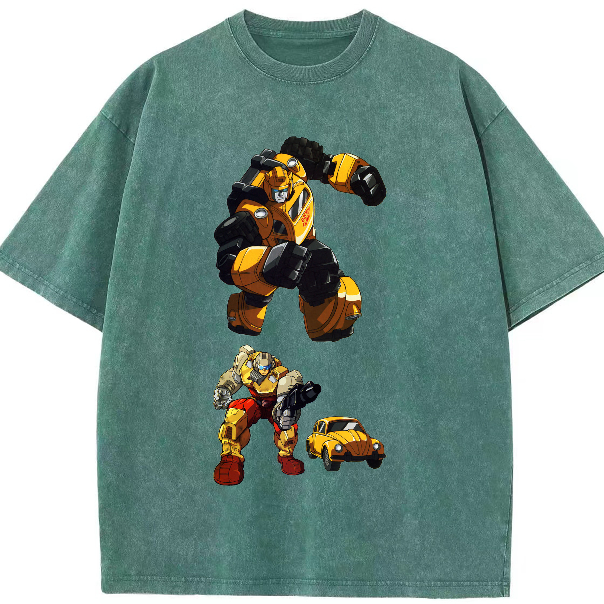 （画像用）  綿100% ヴィンテージ風 半袖Tシャツ（フロントプリント）